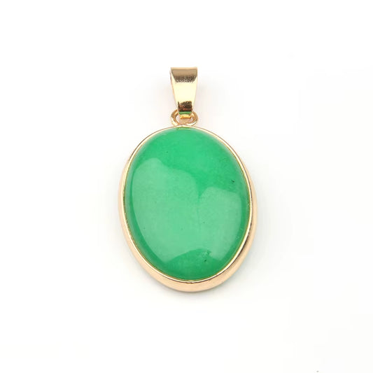 Natural Stone Agates Pendant Oval Shape Pendants for Jewelry Making DIY Necklace Accessories Size 3.6*1.9*0.7Cm